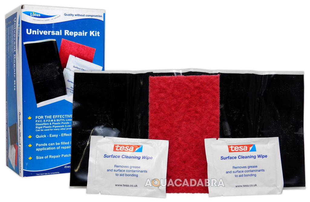 Lotus Universal Patch Kit for PVC, Fibreglass, Plastic Ponds