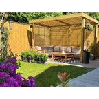 Retreat Garden Shelter with Venetian Panel Roof Covering