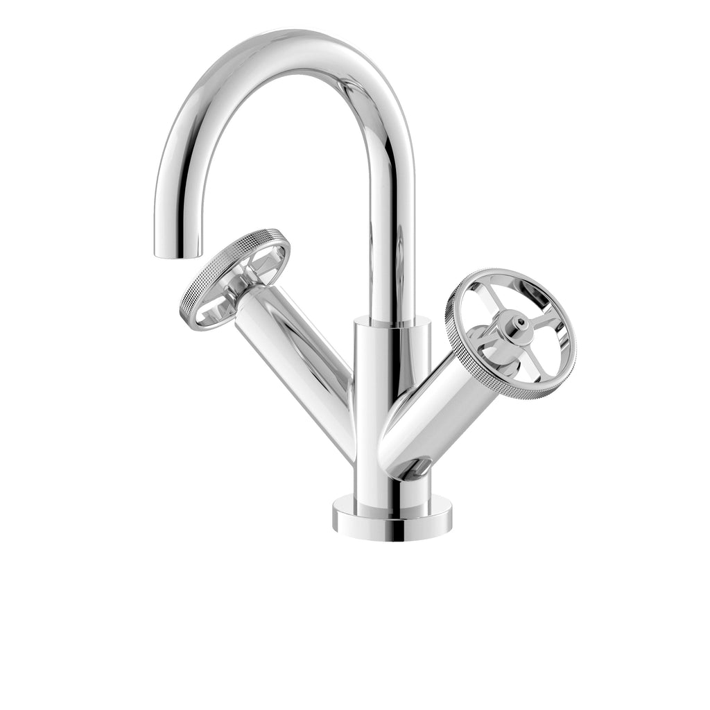Revolve Mono Basin Mixer Tap With Push Button Waste