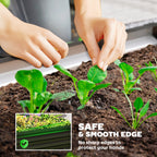 4' x 4' x 1' Galvanized Raised Garden Bed for Vegetables, Black
