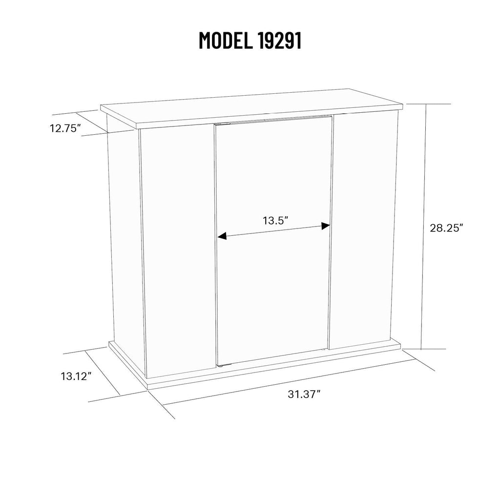 Aquatic Fundamentals 29-37 Gallon Serene Cherry Upright Aquarium Stand