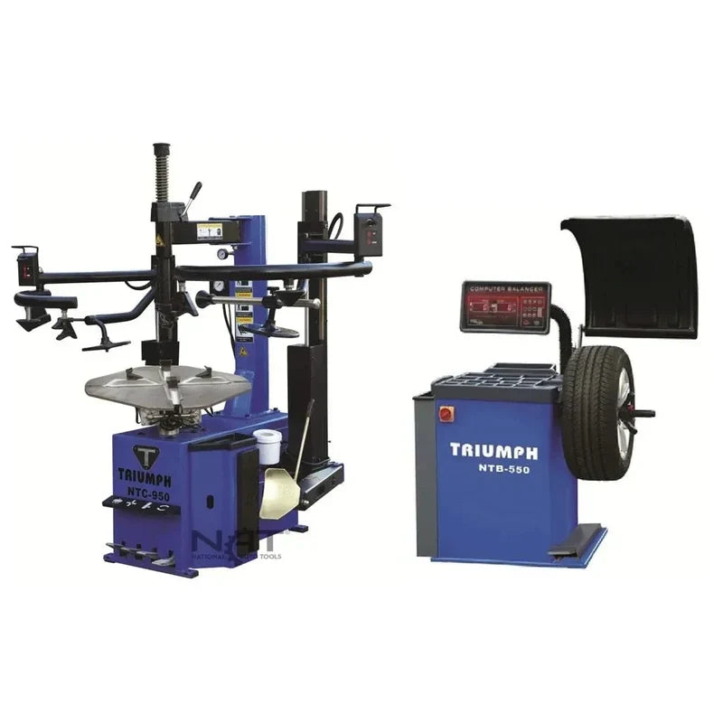 Triumph NTC-950-2 Tire Changer + NTB-550 Wheel Balancer Combo