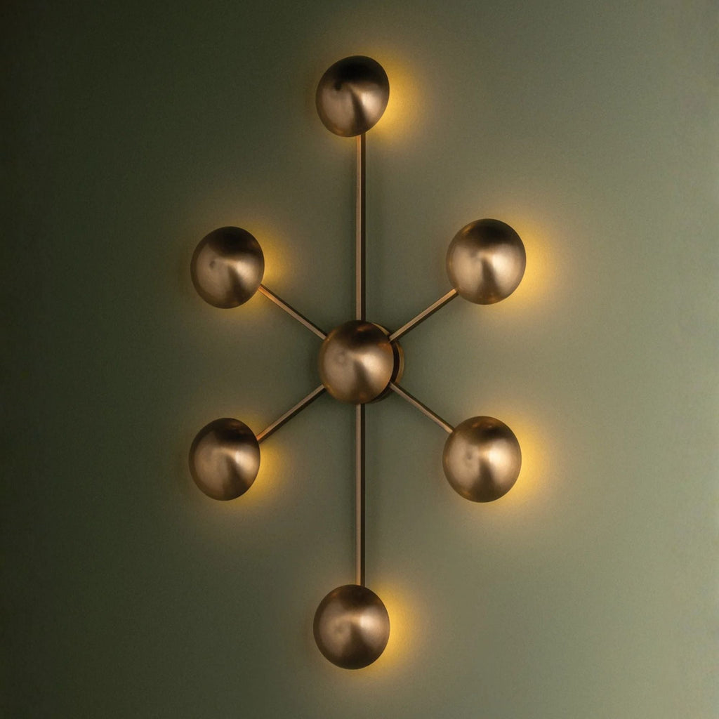 Troy Giovanni 34.75 in. Wall Sconce, Patina Brass, Integrated LED