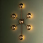 Troy Giovanni 34.75 in. Wall Sconce, Patina Brass, Integrated LED