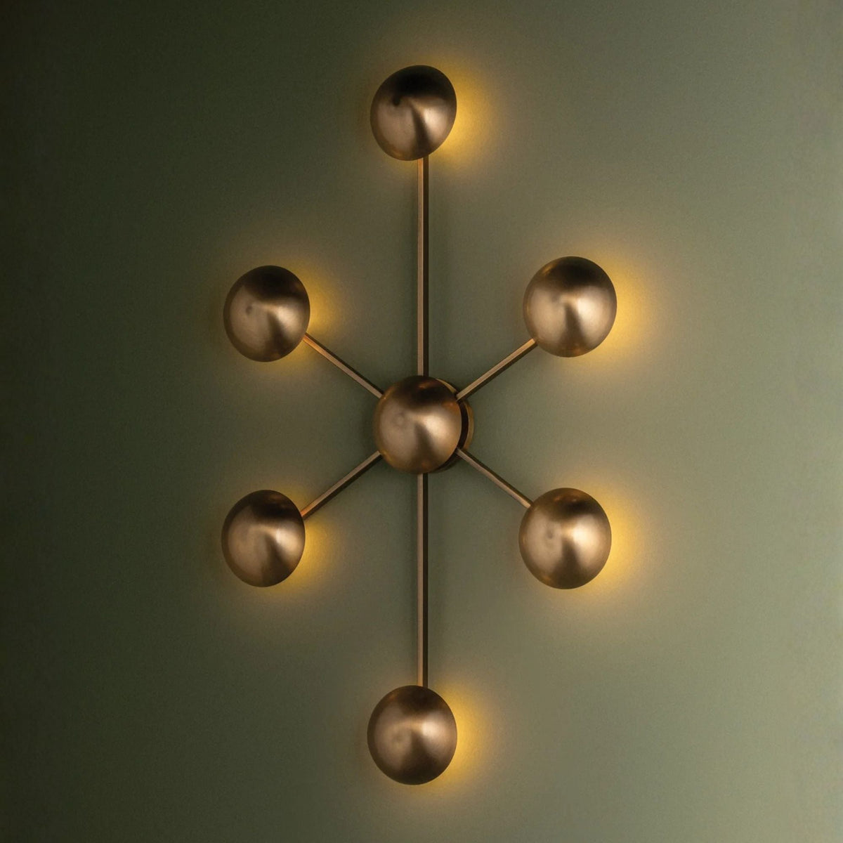 Troy Giovanni 34.75 in. Wall Sconce, Patina Brass, Integrated LED