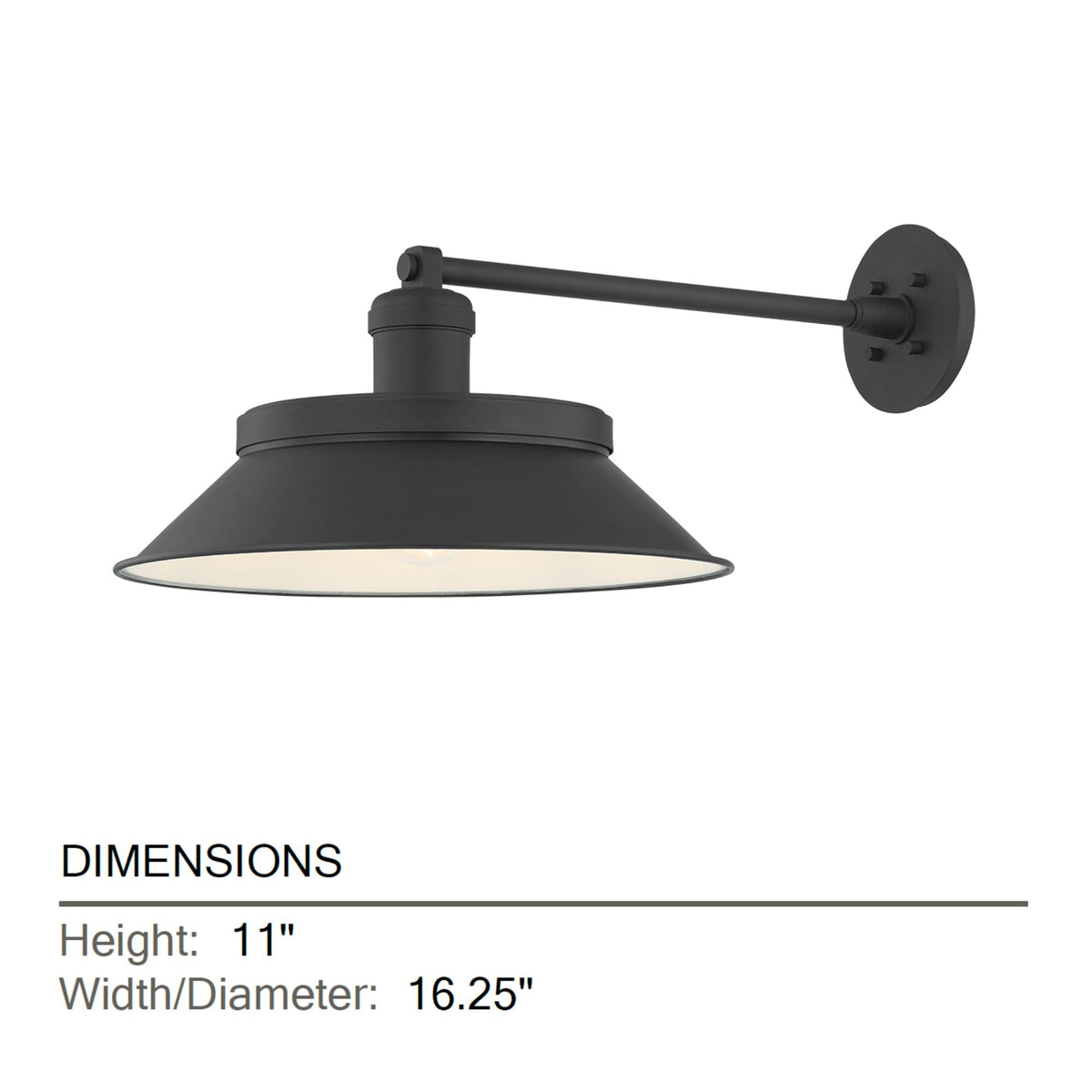 Kaspars 11 in. Wall Sconce, Texture Black & Soft Black with Metal Shade