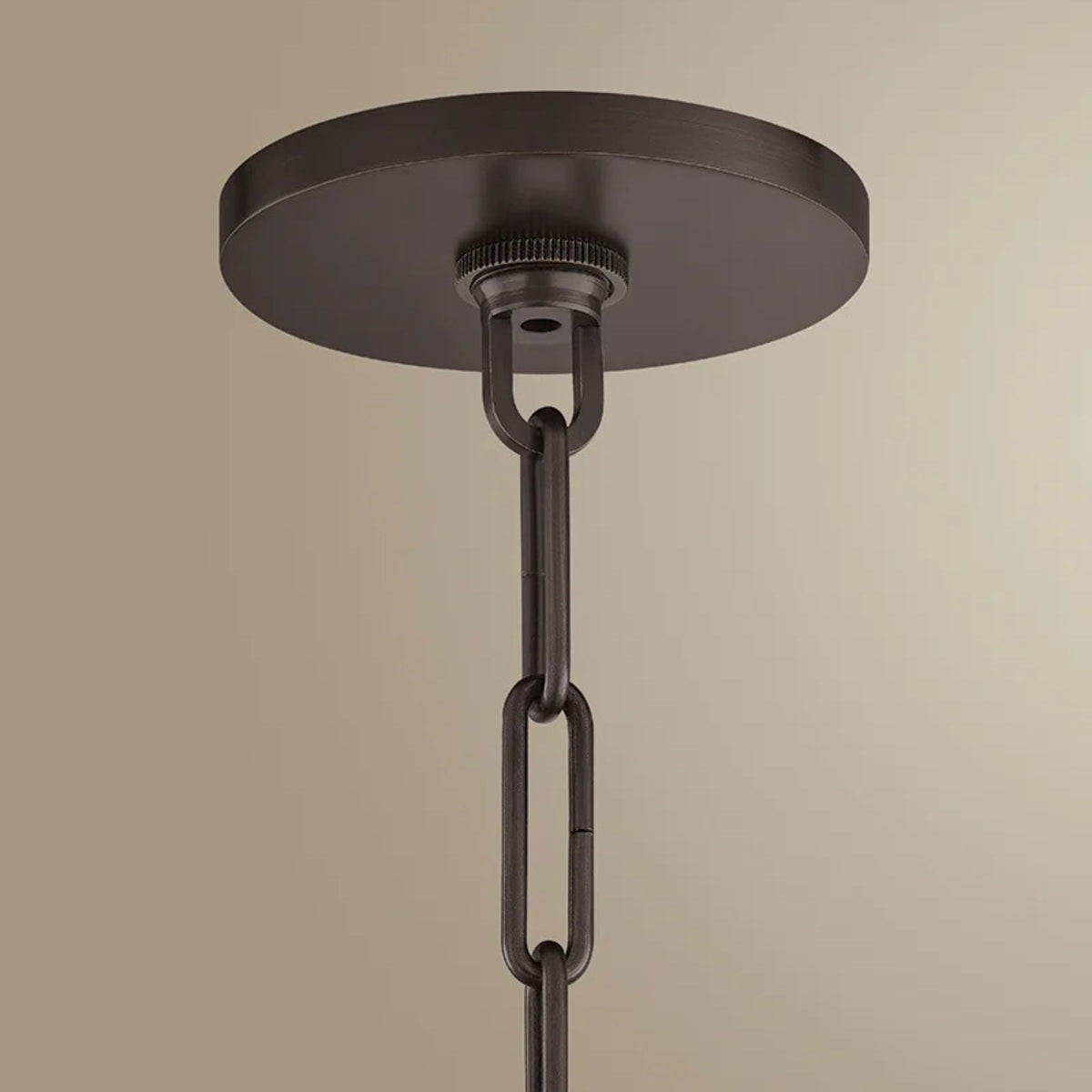 Keats 31.5 in. 5-Light Pendant, Bronze with Natural Woven Shade