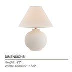Troy Schubert 23 in. Table Lamp, Patina Brass