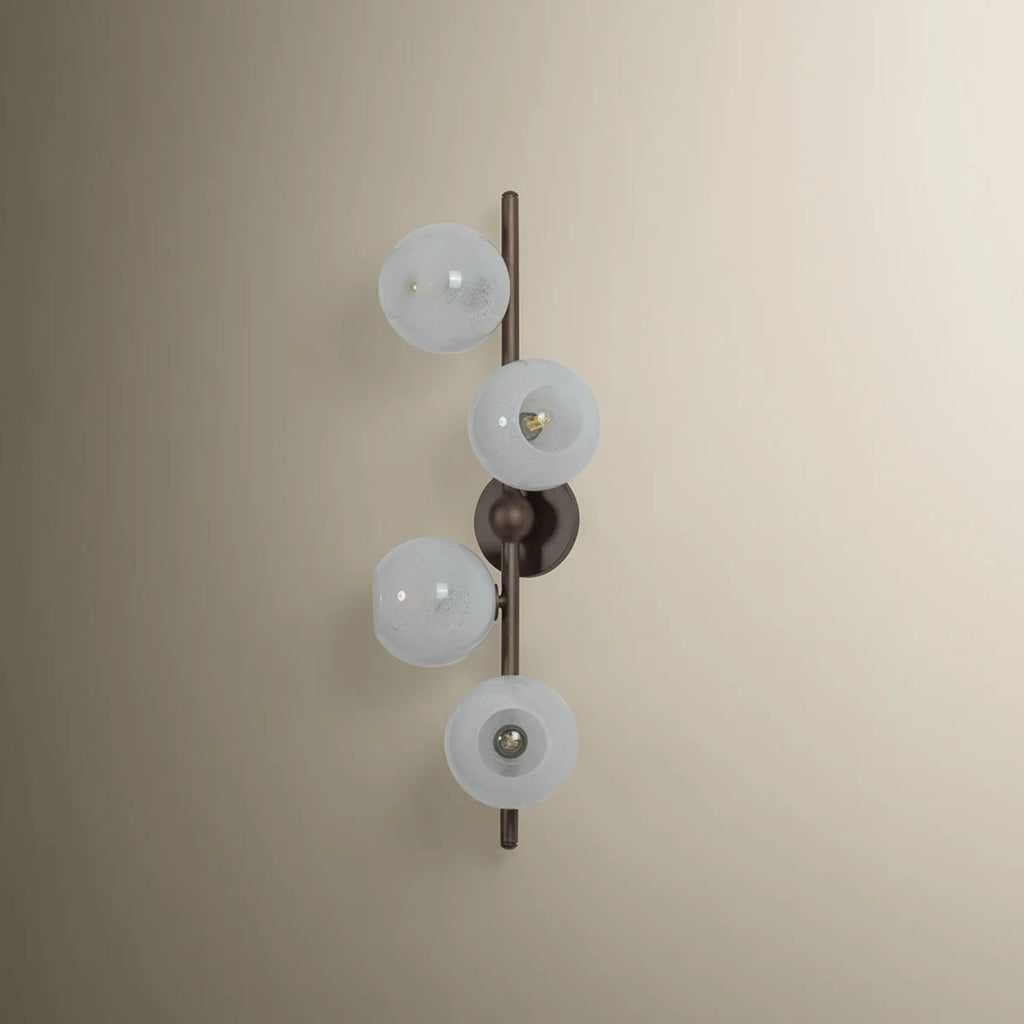 Troy Sonny 28 in. 4-Light Wall Sconce, Bronze Leaf