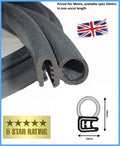 TSEC1300 Side Seal – Flexible PVC Rubber Door Seal (2mm–4mm Panel Fit)