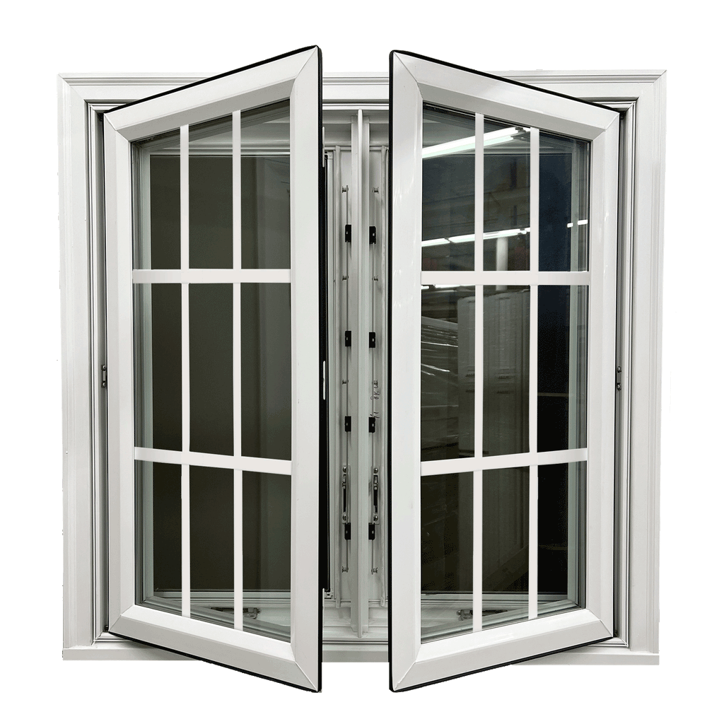Vinyl Twin Casement with Grids