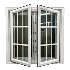 Vinyl Twin Casement with Grids
