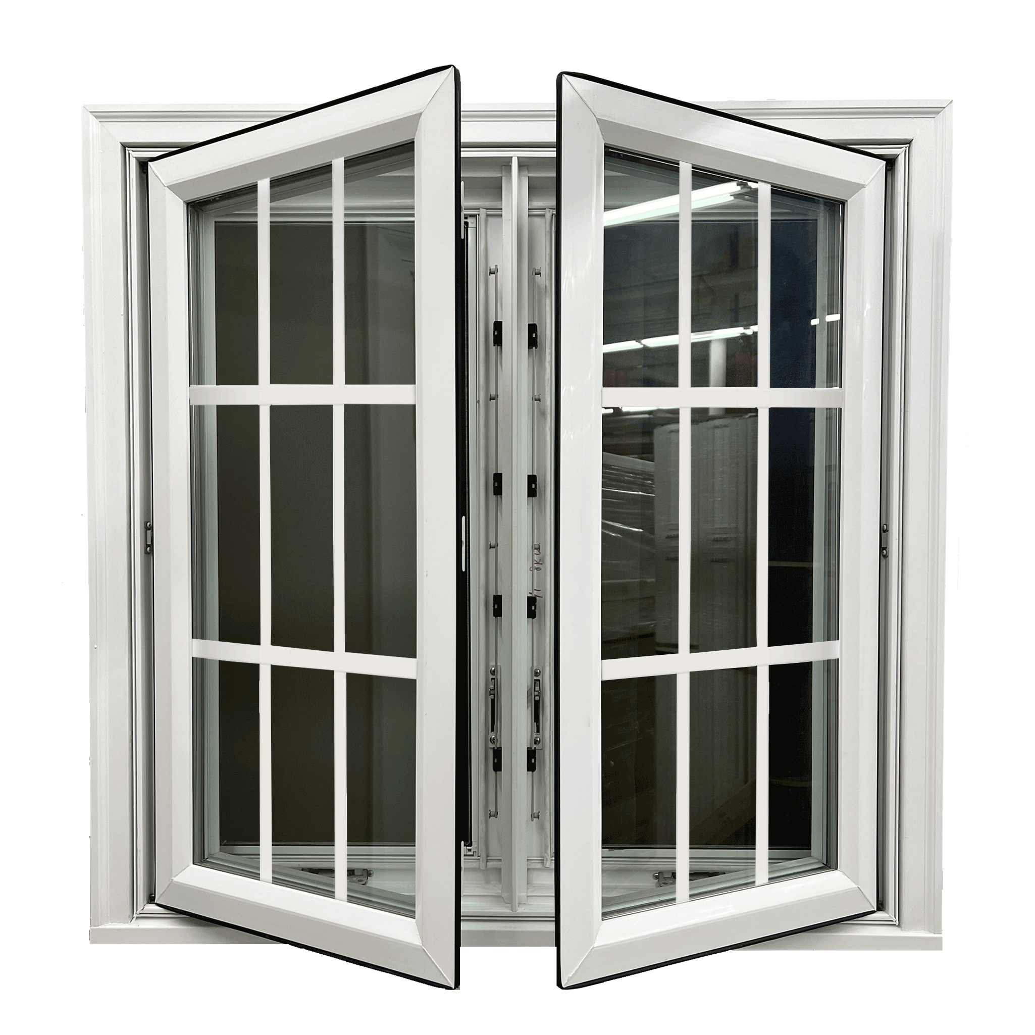 Vinyl Twin Casement with Grids