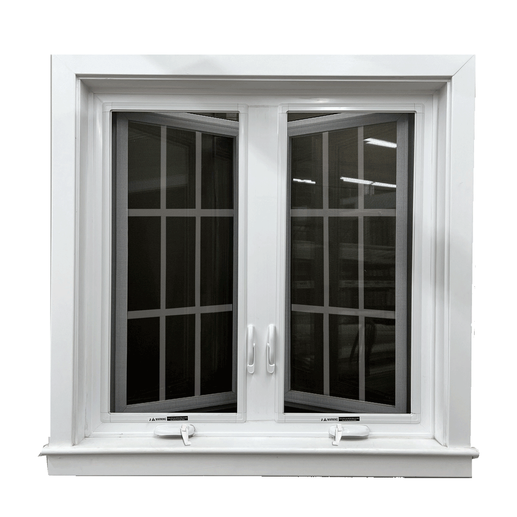 Vinyl Twin Casement with Grids