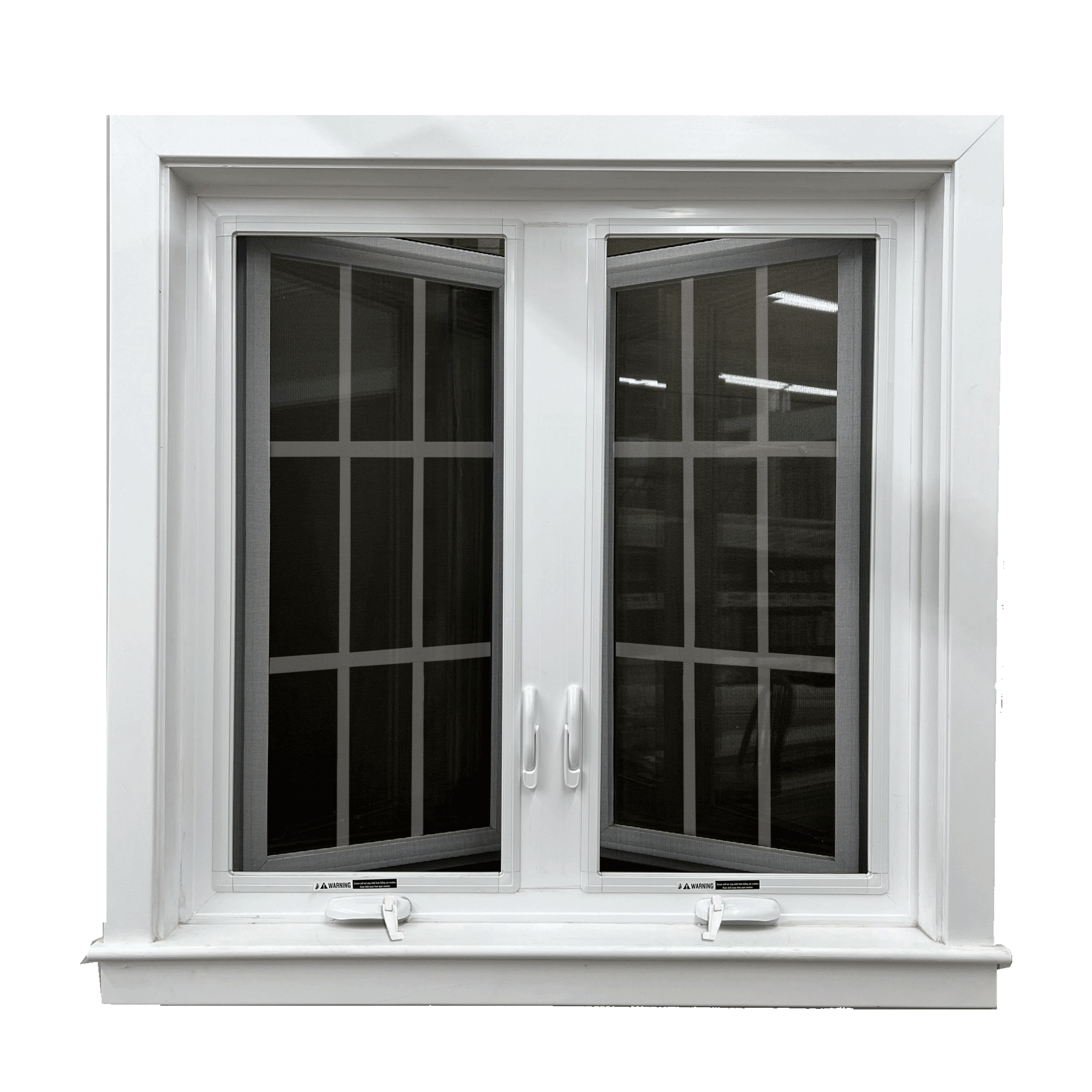 Vinyl Twin Casement with Grids