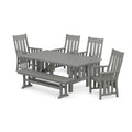 Acadia 6-Piece Dining Set with Bench