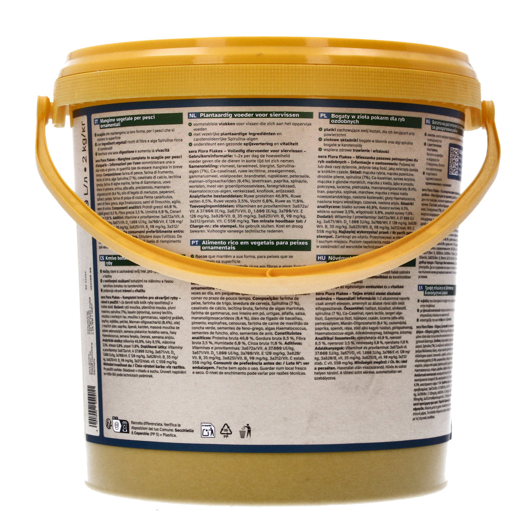 Sera Flora Nature 2kg Herbal Flakes for Herbivorous Fish