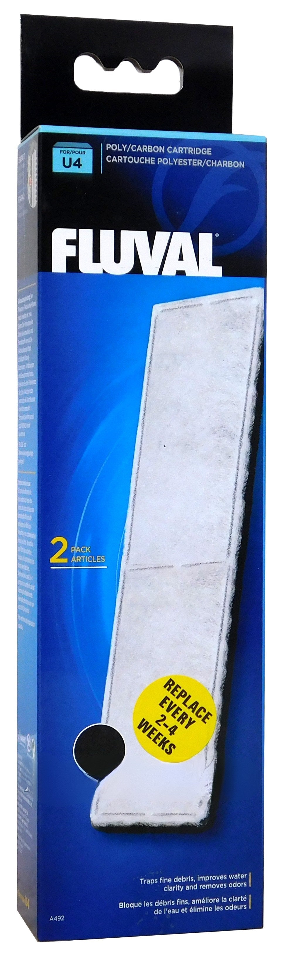 Fluval U4 Poly/Carbon Cartridge (x 2) - A492