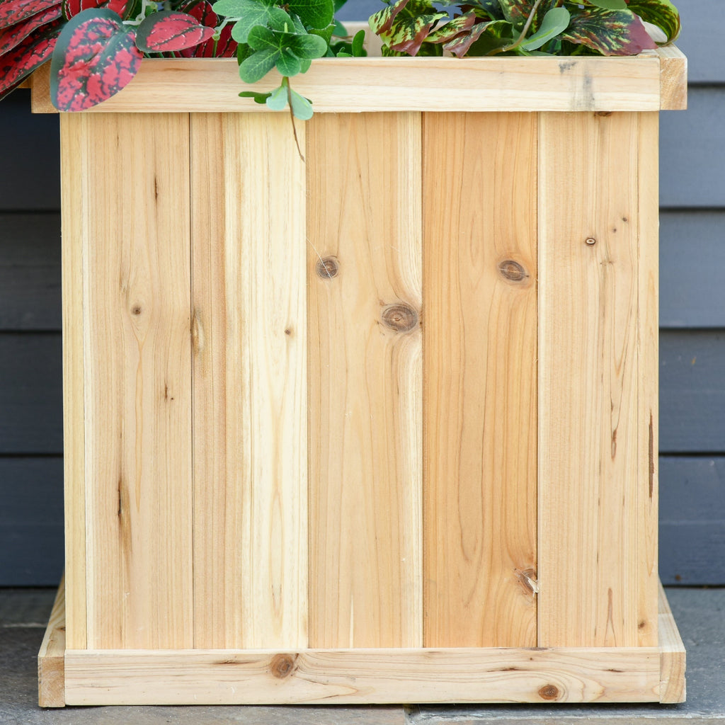 Wooden Planter & Bench Combination, 69.25" x 15" x 15.75", Natural