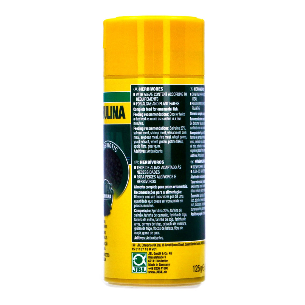 JBL ProNovo Spirulina Fish Food Sinking Granules Tropical Aquarium Algae