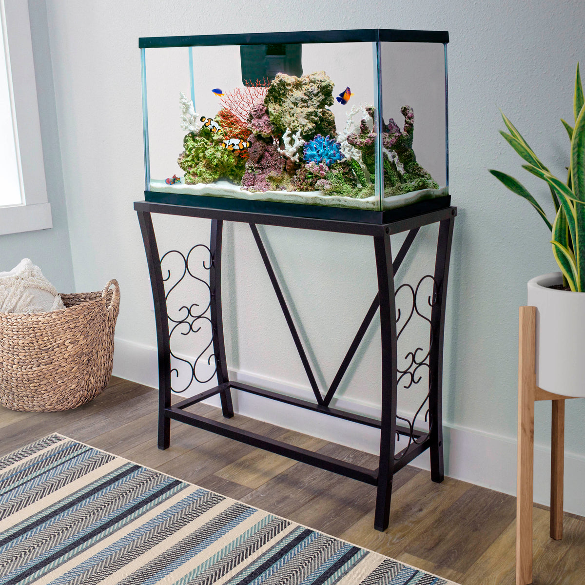 Aquatic Fundamentals 29 Gallon Metal Aquarium Stand
