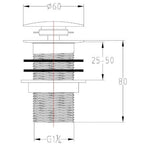 Unslotted Sprung Plug & Basin Waste