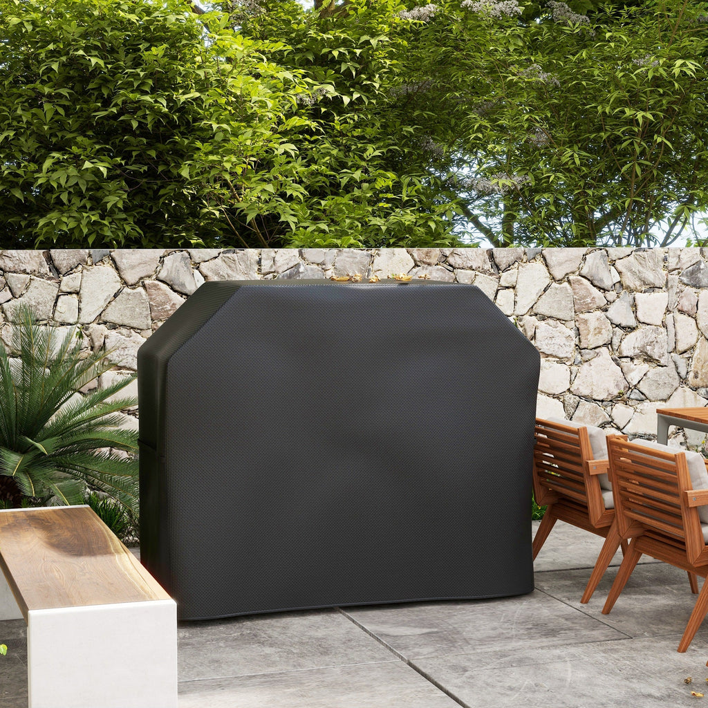 420D Oxford Fabric Barbecue Covers for Rectangular Gas Grill, 147 x 61 x 120cm, Black