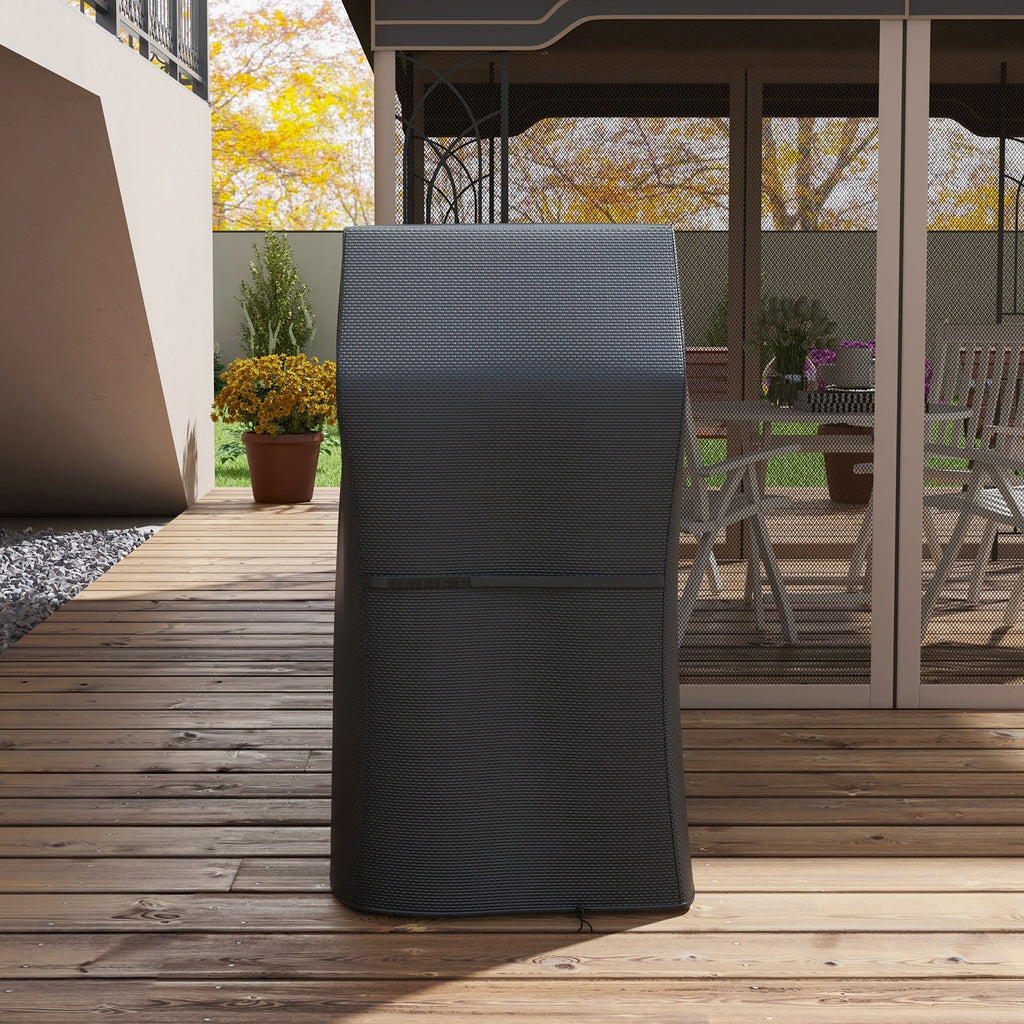 420D Oxford Fabric Barbecue Covers for Rectangular Gas Grill, 147 x 61 x 120cm, Black