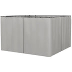 10' x 10' Universal Gazebo Sidewall Set (4 Panels) with Hooks, Light Grey