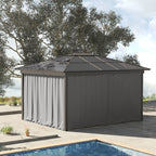 10' x 10' Universal Gazebo Sidewall Set (4 Panels) with Hooks, Light Grey