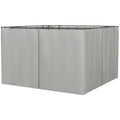10' x 10' Universal Gazebo Sidewall Set (4 Panels) with Hooks, Light Grey