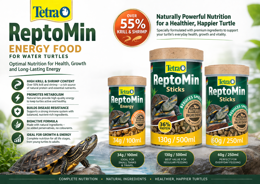 Tetra ReptoMin Energy Turtle Terrapin Food Health Growth Reptile Tank