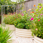 17" Tall 42" Wide Round Metal Raised Garden Bed Kit