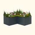 32" Extra Tall Modern 83" x 83" L Shape Metal Raised Garden Bed - 2nd Box
