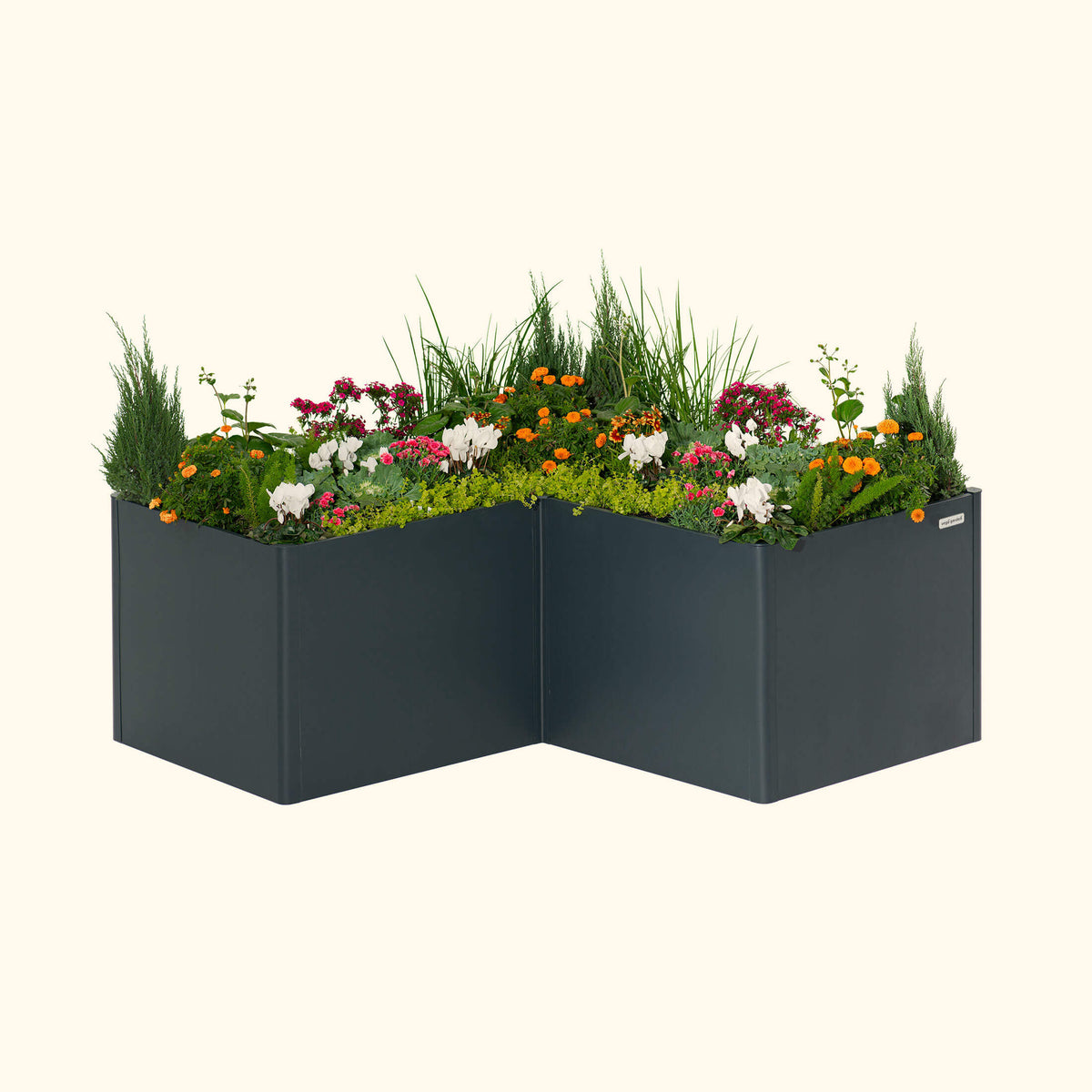 32" Extra Tall Modern 83" x 83" L Shape Metal Raised Garden Bed - 2nd Box