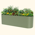 32" Extra Tall 10 In 1 Jumbo Modular Metal Raised Garden Bed Kit | Vego Garden