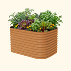 Vego Garden | 32" Extra Tall 6 In 1 Modular Metal Raised Garden Bed Kit | Sky Blue