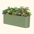 32" Extra Tall 9 In 1 Large Modular Metal Raised Garden Bed Kit | Vego Garden