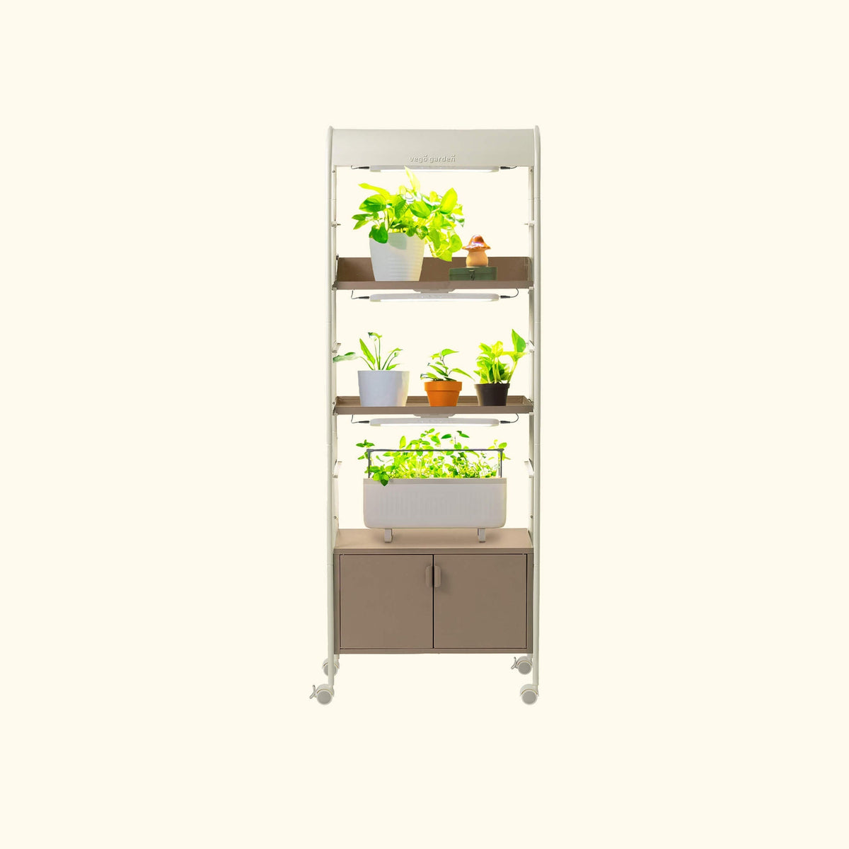 4 Tier Grow Light Garden with Storage