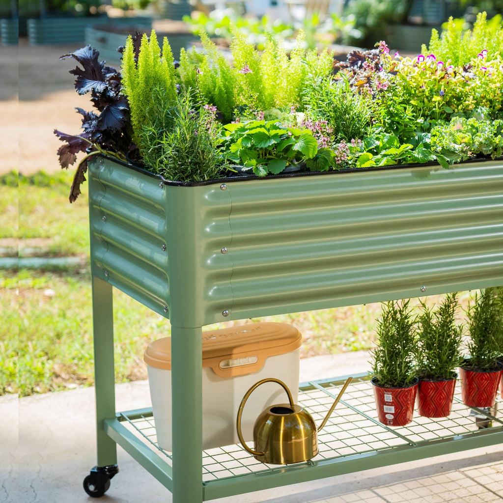 Elevated Garden Bed - 2' x 4' Wheels Included