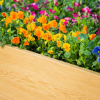16" Tall Woodgrain 4' x 4' Metal Raised Garden Bed