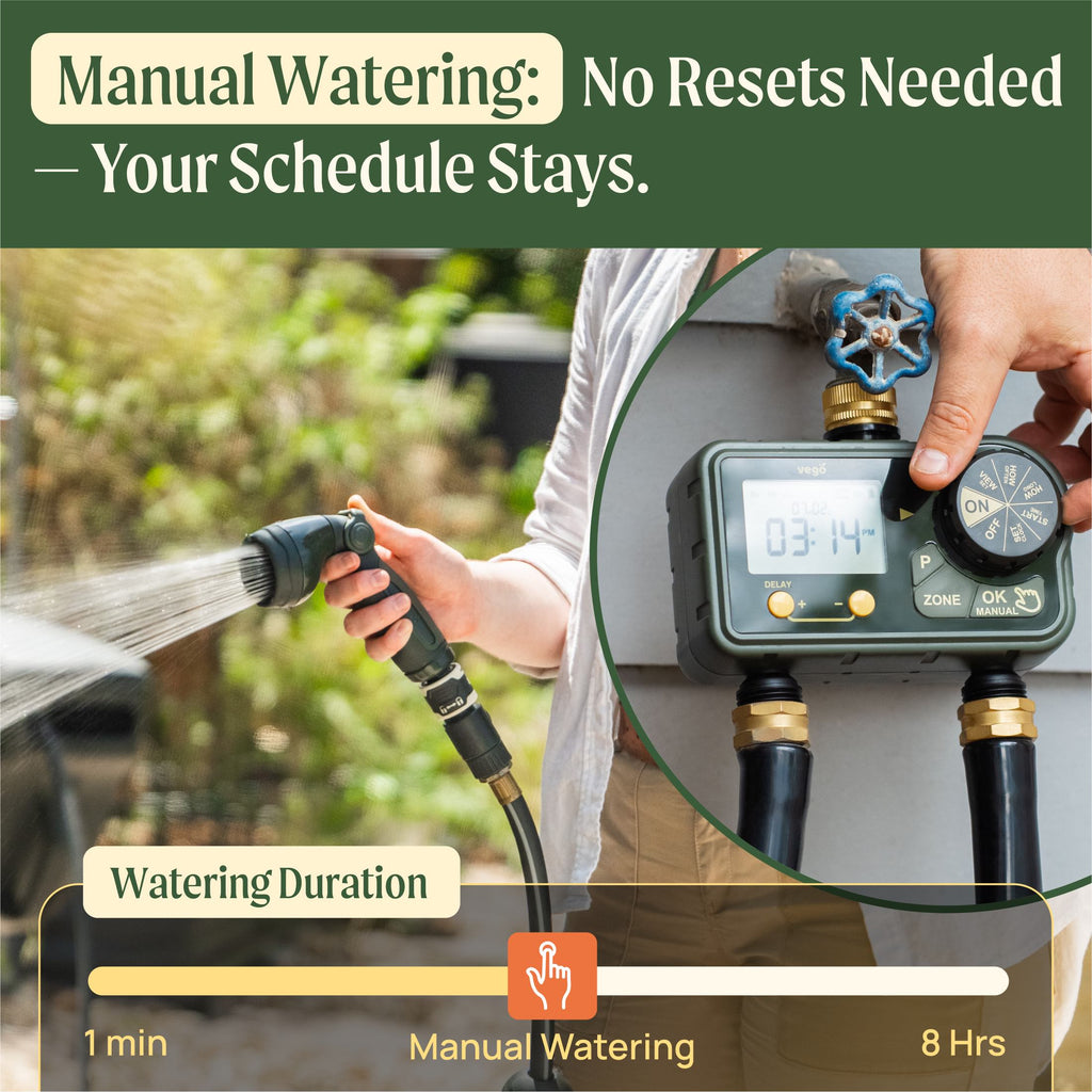 Vego Digital Water Timer -2 Zone
