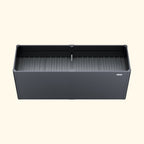 32" Extra Tall Modern Pro 27" x 83" Metal Raised Garden Bed - With Intermediate Floor