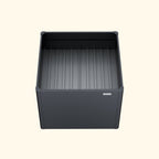 32" Extra Tall Modern Pro 42" x 42" Metal Raised Garden Bed - With Intermediate Floor