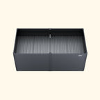 32" Extra Tall Modern Pro 42" x 83" Metal Raised Garden Bed - With Intermediate Floor