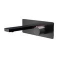 Velar Wall Mounted Black Basin Mixer Tap