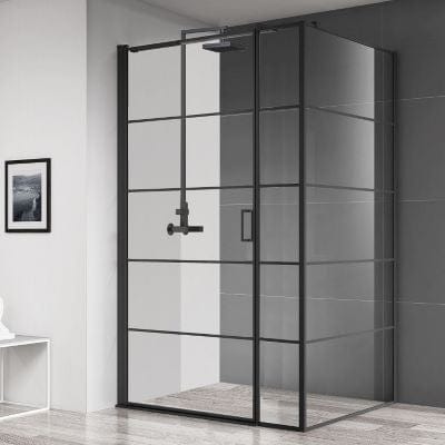Velar+ Hinged Crittal Style Matt Black Side Panel