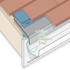2-in-1 Vented Eaves Protector Felt Support Tray