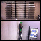 Horizontal 8-Bar Wall Rack