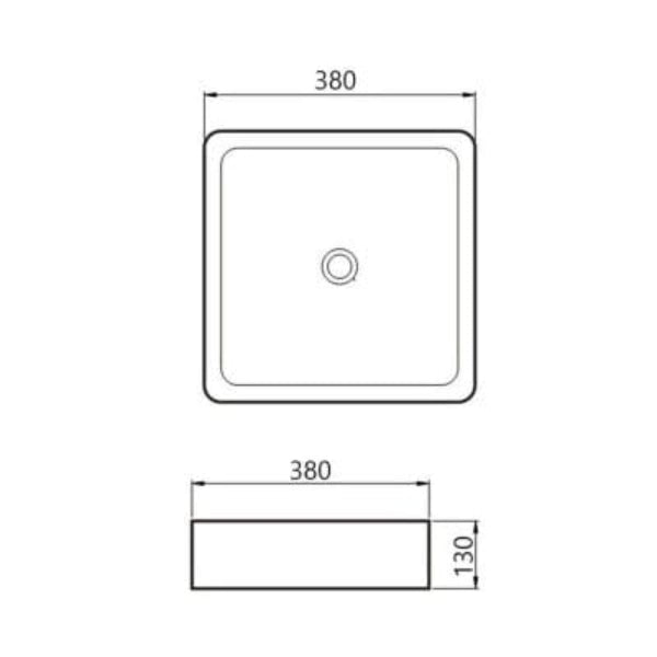 Galvano Solid Surface Basin